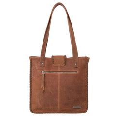 MWL-6033  Montana West Genuine Leather Hair-On Cowhide Tote - Brown