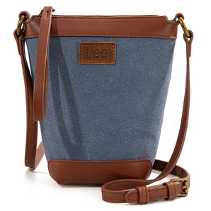 LEE50-002JN Lee Canvas Bucket Crossbody Bag - Jean