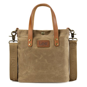 LEE51-002KH Lee Mini Washed Canvas Tote Bag - Khaki