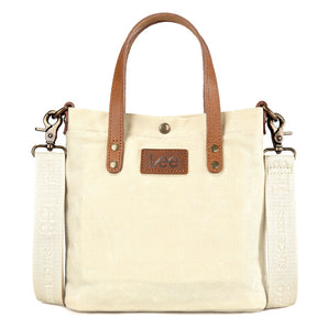LEE51-002TN Lee Mini Washed Canvas Tote Bag - Tan