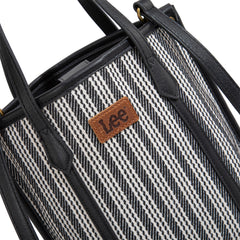 LEE55-002    LEE Stripe Collection Small Tote/Crossbody