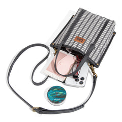 LEE55-002    LEE Stripe Collection Small Tote/Crossbody