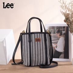 LEE55-002    LEE Stripe Collection Small Tote/Crossbody