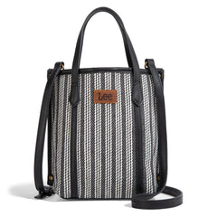 LEE55-002    LEE Stripe Collection Small Tote/Crossbody