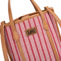 LEE55-002    LEE Stripe Collection Small Tote/Crossbody