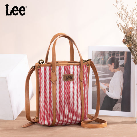 LEE55-002    LEE Stripe Collection Small Tote/Crossbody