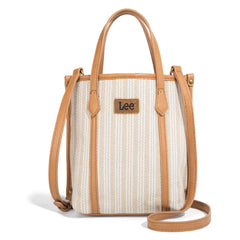 LEE55-002    LEE Stripe Collection Small Tote/Crossbody