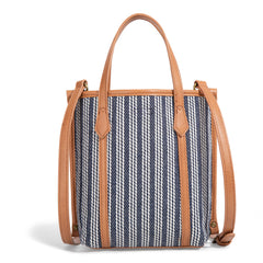 LEE55-002    LEE Stripe Collection Small Tote/Crossbody
