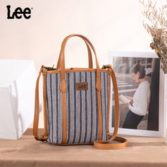 LEE55-002    LEE Stripe Collection Small Tote/Crossbody
