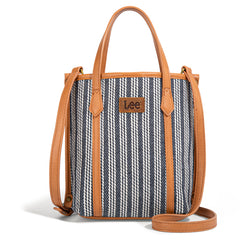LEE55-002    LEE Stripe Collection Small Tote/Crossbody