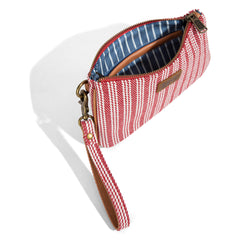 LEE55-004   Lee Striped Collection Small Wristlet