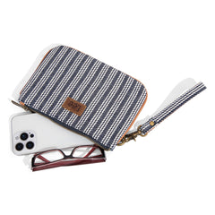 LEE55-004   Lee Striped Collection Small Wristlet