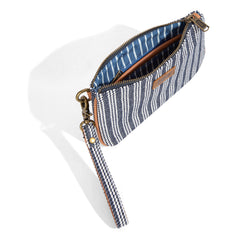 LEE55-004   Lee Striped Collection Small Wristlet