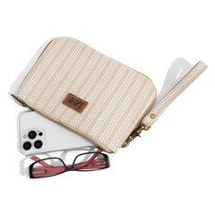 LEE55-004   Lee Striped Collection Small Wristlet