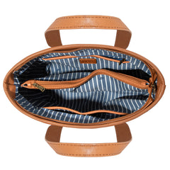 LEE56-002    LEE Stripe Collection Shoulder Denim Canvas Tote Bag