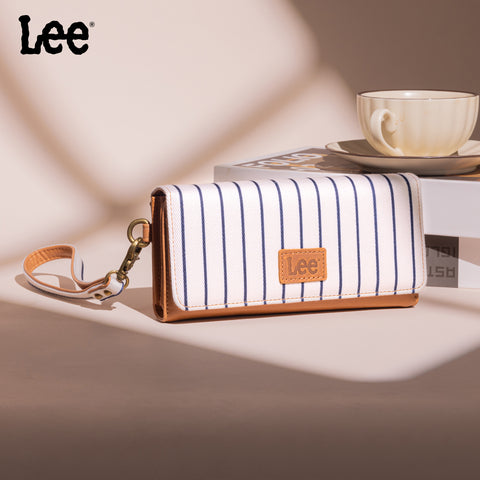 LEE56-004   Lee Striped Collection Trifold Wallet/Wristlet