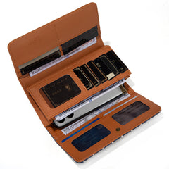 LEE56-004   Lee Striped Collection Trifold Wallet/Wristlet