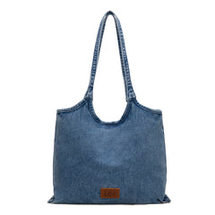 LEE63-001    LEE  Denim Canvas Tote Bag/Shoulder Bag - Jean