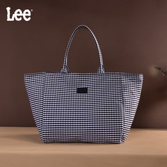 LEE64-001  LEE Plaid Cotton Tote/ Extra Large Tote