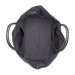 LEE64-001  LEE Plaid Cotton Tote/ Extra Large Tote