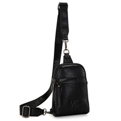 MC-2833 Milan Chiva Sling Bag/Crossbody/Chest Bag - Black