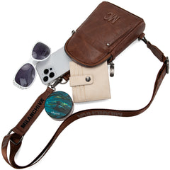 MC-2833 Milan Chiva Sling Bag/Crossbody/Chest Bag - Brown