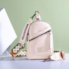 MC-3352  Milan Chiva  Sling Bag/Crossbody/Chest Bag - Beige