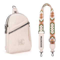 MC-3352  Milan Chiva  Sling Bag/Crossbody/Chest Bag - Beige