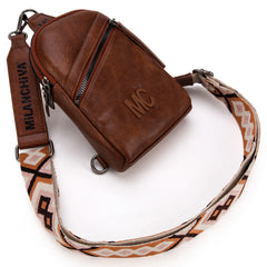 MC-3352  Milan Chiva  Sling Bag/Crossbody/Chest Bag - Brown