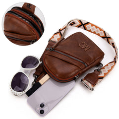 MC-3352  Milan Chiva  Sling Bag/Crossbody/Chest Bag - Brown