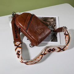MC-3352  Milan Chiva  Sling Bag/Crossbody/Chest Bag - Light Brown