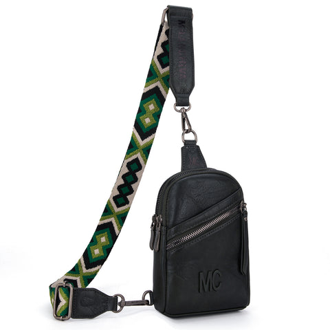 MC-3352  Milan Chiva  Sling Bag/Crossbody/Chest Bag -Green