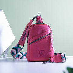 MC-3352  Milan Chiva  Sling Bag/Crossbody/Chest Bag -Hot Pink