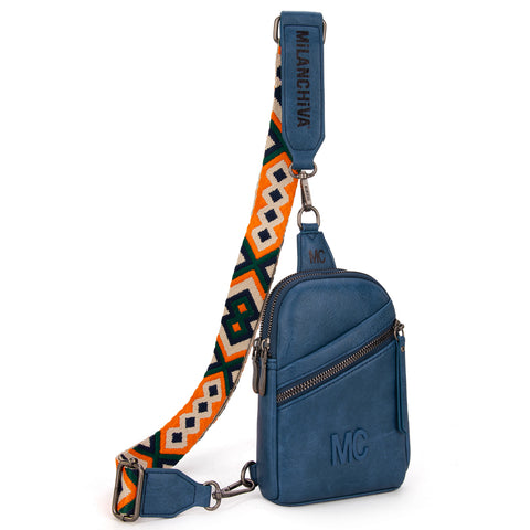 MC-3352  Milan Chiva  Sling Bag/Crossbody/Chest Bag -Jean