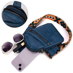 MC-3352  Milan Chiva  Sling Bag/Crossbody/Chest Bag -Jean