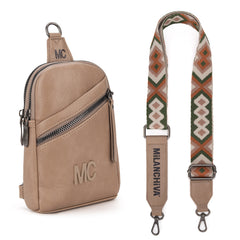 MC-3352  Milan Chiva  Sling Bag/Crossbody/Chest Bag -Khaki