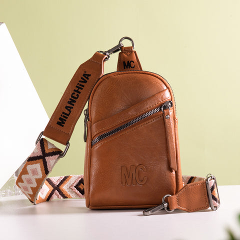 MC-3352  Milan Chiva  Sling Bag/Crossbody/Chest Bag - Light Brown