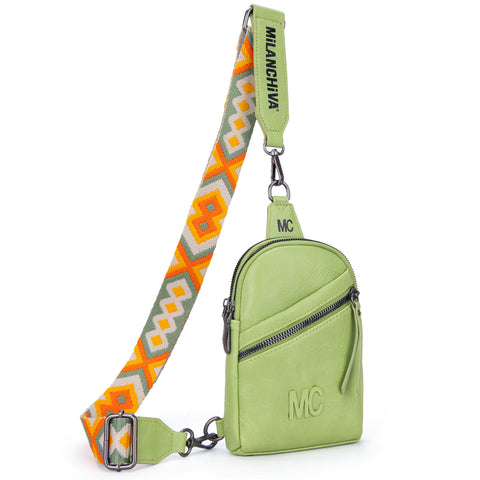 MC-3352  Milan Chiva  Sling Bag/Crossbody/Chest Bag -Light Green