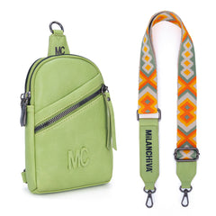 MC-3352  Milan Chiva  Sling Bag/Crossbody/Chest Bag -Light Green