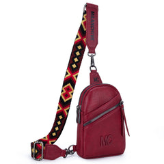 MC-3352  Milan Chiva  Sling Bag/Crossbody/Chest Bag -Red