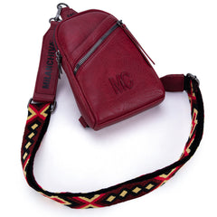 MC-3352  Milan Chiva  Sling Bag/Crossbody/Chest Bag -Red