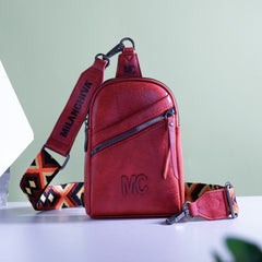 MC-3352  Milan Chiva  Sling Bag/Crossbody/Chest Bag -Red
