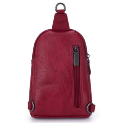 MC-3352  Milan Chiva  Sling Bag/Crossbody/Chest Bag -Red