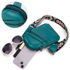 MC-3352  Milan Chiva  Sling Bag/Crossbody/Chest Bag -Turquoise