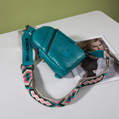 MC-3352  Milan Chiva  Sling Bag/Crossbody/Chest Bag -Turquoise