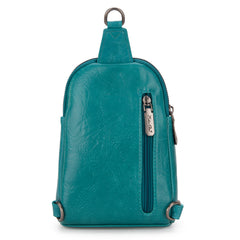 MC-3352  Milan Chiva  Sling Bag/Crossbody/Chest Bag -Turquoise