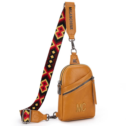 MC-3352  Milan Chiva  Sling Bag/Crossbody/Chest Bag -Yellow