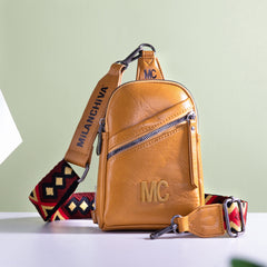 MC-3352  Milan Chiva  Sling Bag/Crossbody/Chest Bag -Yellow