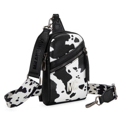 MC-3354  Milan Chiva  Sling Bag/Crossbody/Chest Bag -Black