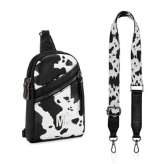 MC-3354  Milan Chiva  Sling Bag/Crossbody/Chest Bag -Black